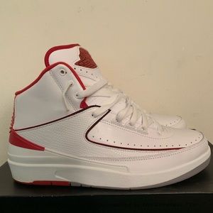Air Jordan 2 retro white/black-varsity red-gray